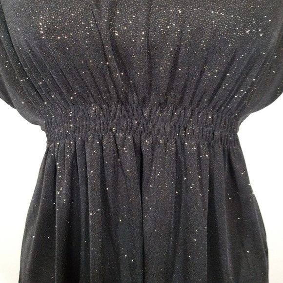 Allen B. Sparkling gold and black tunic top Size M - Picture 3 of 8